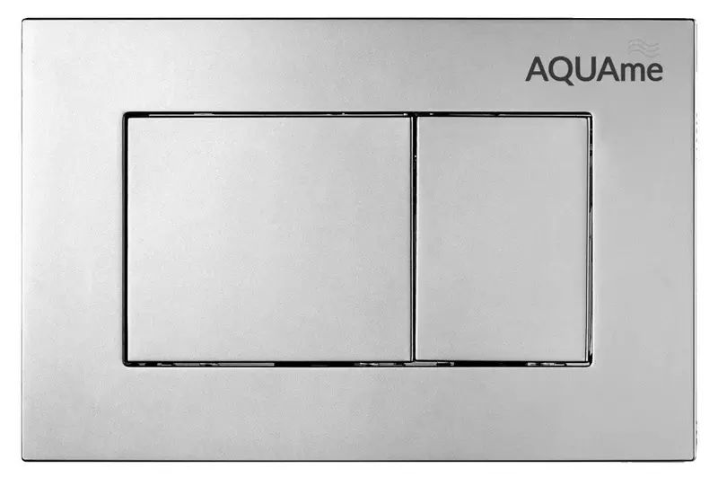 

Кнопка смыва «AQUAme» AQM4102S пластик сатин