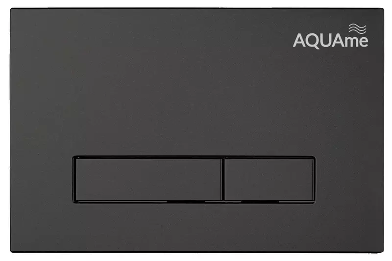 

Кнопка смыва «AQUAme» AQM4103B пластик чёрная