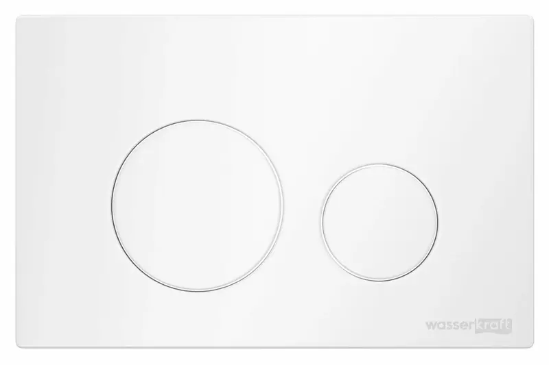 

Кнопка смыва «WasserKRAFT» WM02 пластик белая матовая