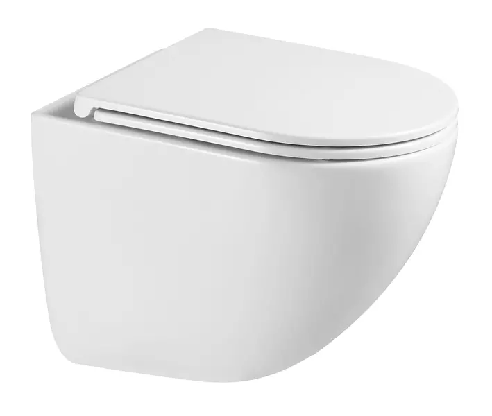 Подвесной унитаз безободковый Terminus Аврора 01W49x36W белый с сиденьем дюропласт с микролифтом белое 16490₽