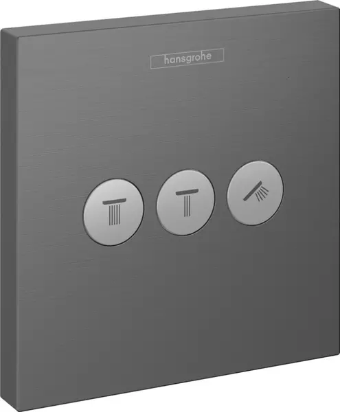

Дивертор «Hansgrohe» ShowerSelect 15764340 шлифованный чёрный хром