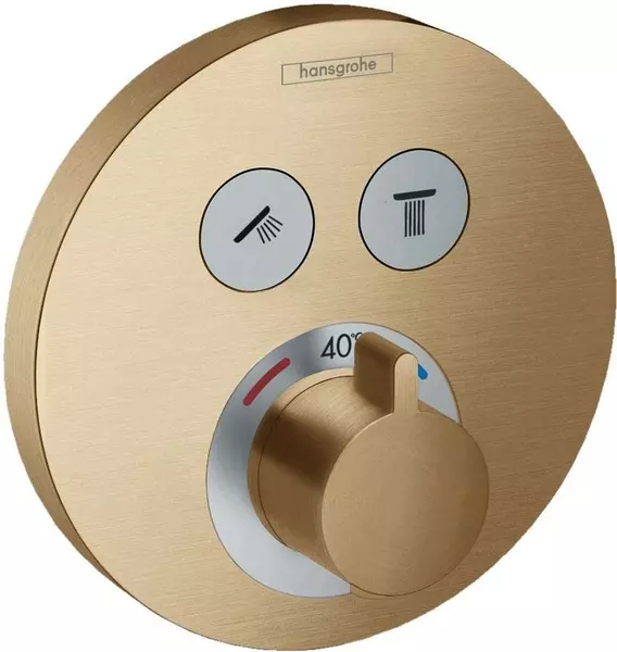 

Внешняя часть смесителя «Hansgrohe» ShowerSelect S 15743140 шлифованная бронза