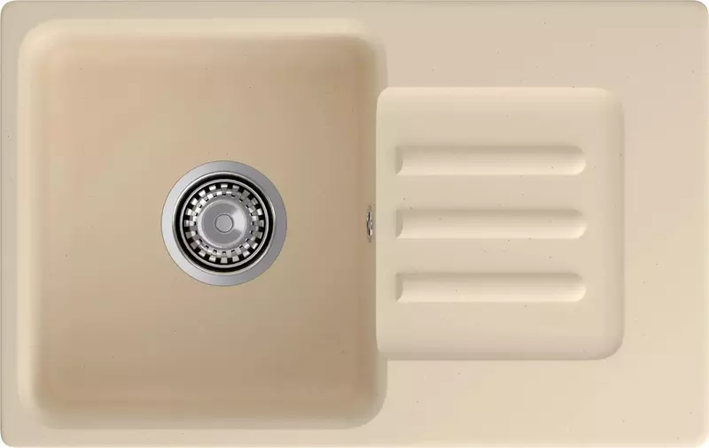

Мойка для кухни «GranFest» Smart 680 68/43 искусственный камень бежевая универсальная