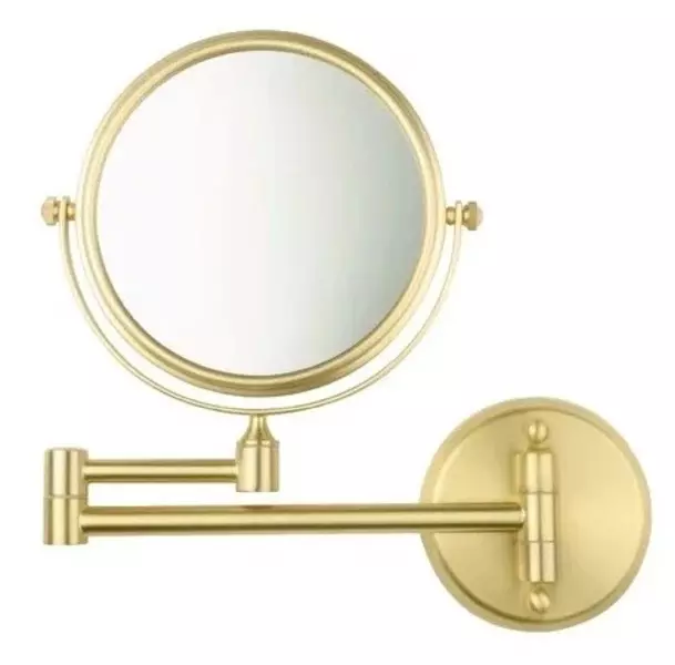 Косметическое зеркало «Fixsen» Hotel FX-31021G на стену матовое золото