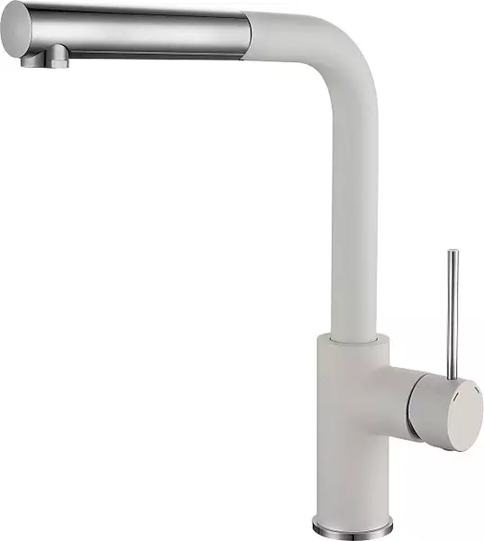 

Смеситель для кухонной мойки «Rivelato» Albano 1573503 с выдвижным изливом brina/cromo