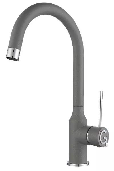 

Смеситель для кухонной мойки «Rivelato» Garda 1923502 grigio/cromo