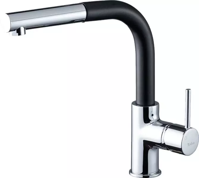 

Смеситель для кухонной мойки «Rivelato» Ledro 9022208 с выдвижным изливом antracite/cromo