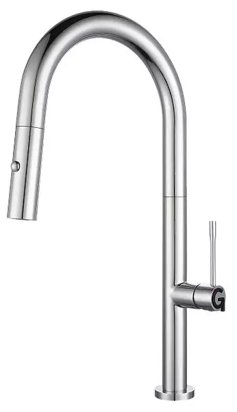 

Смеситель для кухонной мойки «Rivelato» Asti 3972500 с выдвижным изливом cromo