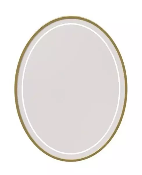 Зеркало «Caprigo» Контур 70 с подсветкой золото, цвет без фурнитуры
