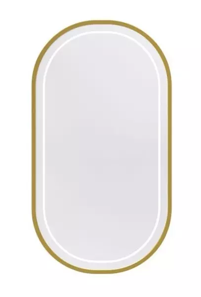 Зеркало «Caprigo» Контур 55 с подсветкой золото, цвет без фурнитуры
