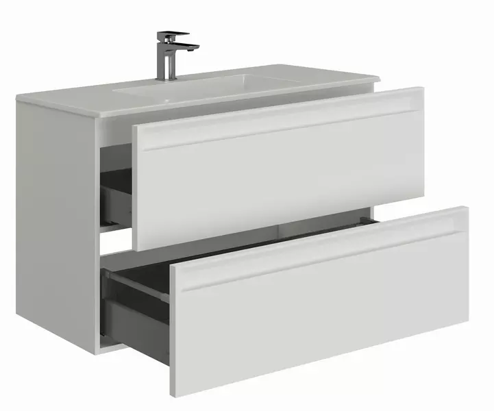 Тумба с раковиной «Allen Brau» Eclipse 2.0 80 (Fantasy 82) подвесная white matt