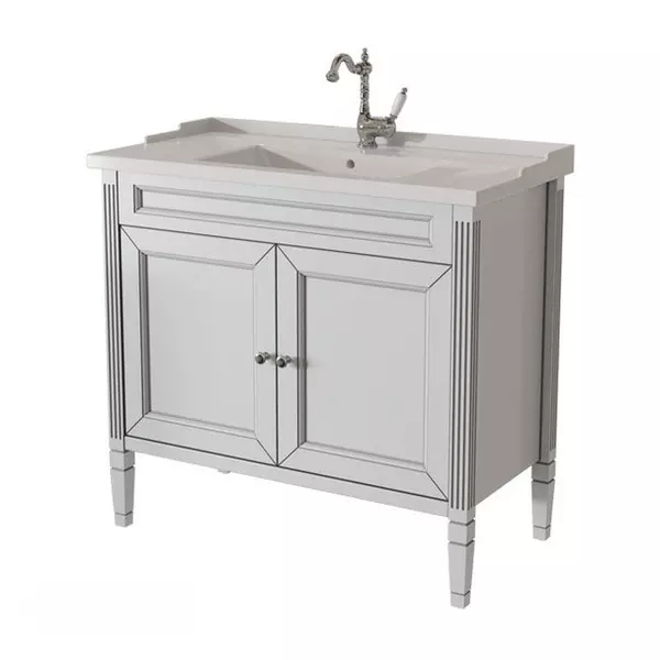 

Тумба с раковиной «Caprigo» Альбион 90 с 2 дверцами (93/47 Y-090B) bianco-grigio