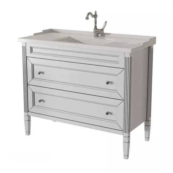 

Тумба с раковиной «Caprigo» Альбион 100 (102/47 Y-100В) bianco-grigio