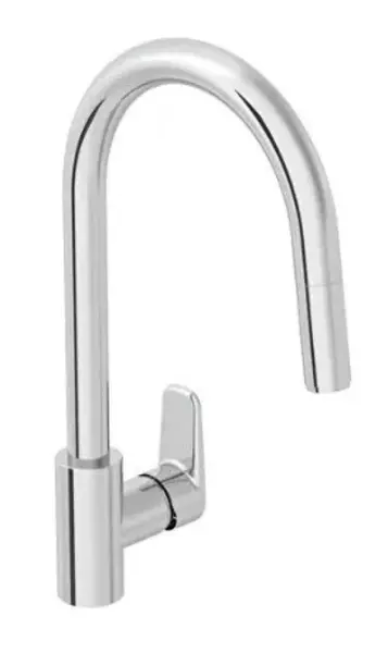 

Смеситель для кухонной мойки «Vitra» Flow Soft A43445EXP с выдвижным изливом хром
