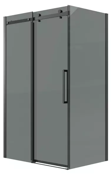 

Душевой угол-ограждение «Grossman» Classic 120.K33.04.1280.21.10 120/80 тонированный/чёрный матовый без поддона универсальный