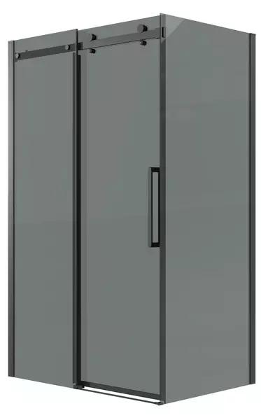 

Душевой угол-ограждение «Grossman» Classic 120.K33.04.1070.21.10 100/70 тонированный/чёрный матовый без поддона универсальный