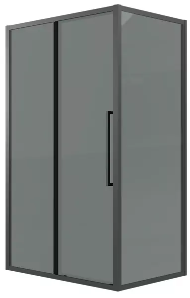 

Душевой угол-ограждение «Grossman» Cosmo 120.K33.02.1380.21.10 130/80 тонированный/чёрный матовый без поддона универсальный
