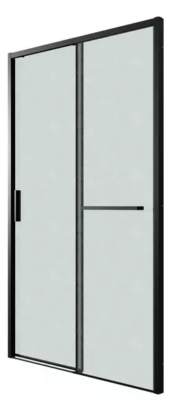 Душевая дверь «Grossman» Style 100.K33.05.110.21.02 110/195 шиншилла/чёрная матовая без поддона