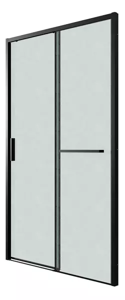 Душевая дверь «Grossman» Style 100.K33.05.130.21.02 130/195 шиншилла/чёрная матовая без поддона