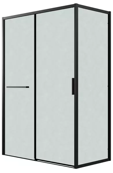 

Душевой угол-ограждение «Grossman» Style 120.K33.05.1170.21.02 110/70 шиншилла/чёрный матовый без поддона универсальный