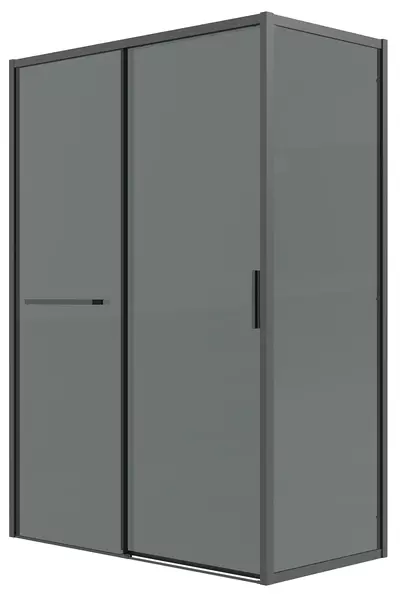 

Душевой угол-ограждение «Grossman» Style 120.K33.05.1390.21.10 130/90 тонированный/чёрный матовый без поддона универсальный