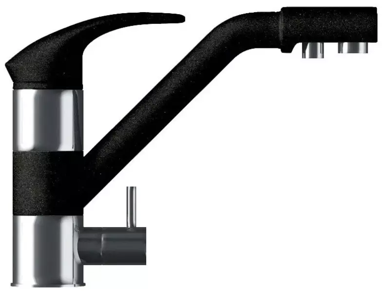 

Смеситель для кухни с подключением к фильтру «Polygran» Дуо космос