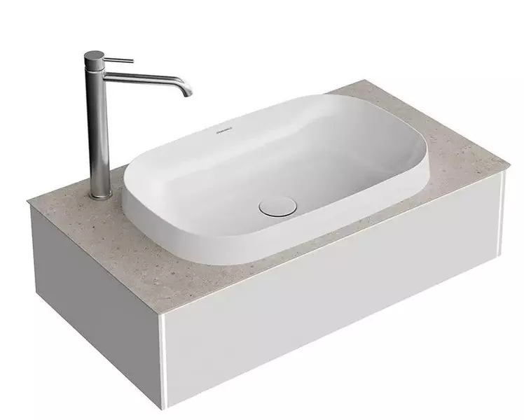 Тумба с раковиной Kerama Marazzi Magica 90 Magica 6542 подвесная утренний серый матовый 75342₽