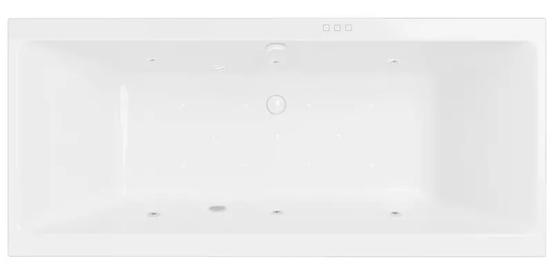 

Гидромассажная ванна акриловая «Excellent» Pryzmat Slim 180/80 Relax с каркасом с сифоном белая