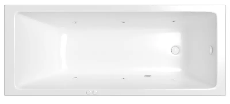 

Гидромассажная ванна акриловая «Whitecross» Wave Slim 170/70 Soft с каркасом с сифоном белая
