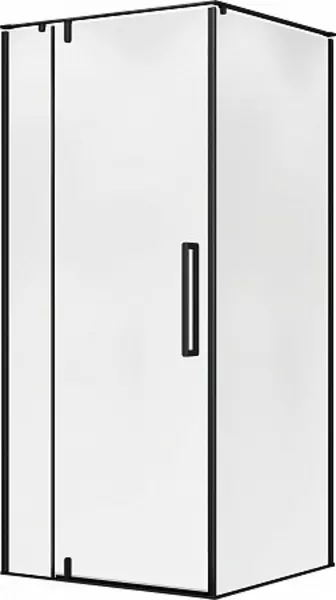 Душевой угол-ограждение Terminus Альба 03 3EW90х90B 9090 прозрачныйчерный квадратный без поддона универсальный 84150₽