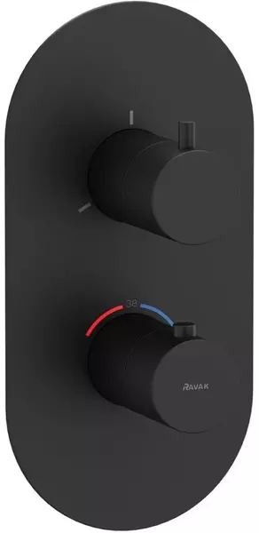

Внешняя часть смесителя «Ravak» Espirit ES 067.20BLM.O3 чёрная матовая