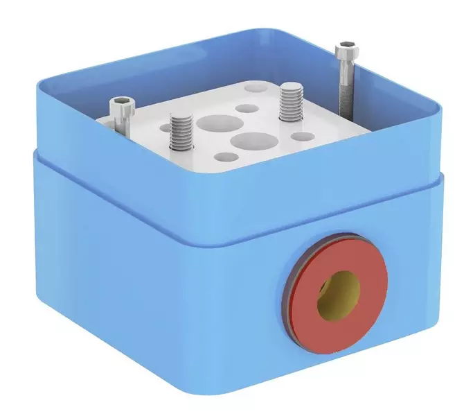 

Внутренняя часть смесителя «Ravak» R-Box RB 07A.50 синяя