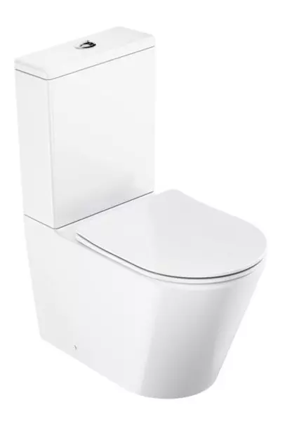 

Унитаз компакт безободковый «Ravak» Elegant RimOff X01872 белый с сиденьем дюропласт с микролифтом белое