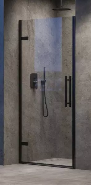 Душевая дверь Ravak Cool COSD1-80 80195 Transparentчёрная универсальная 47960₽