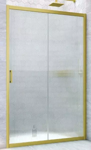 

Душевая дверь «Vegas Glass» ZP Novo h2000 105/200 Moru/золото матовое универсальная