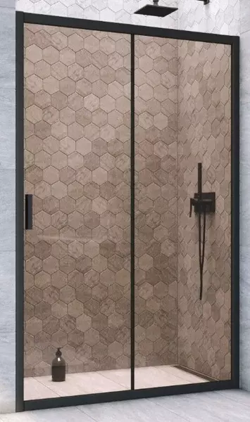 

Душевая дверь «Vegas Glass» ZP Novo h2000 125/200 бронза/чёрная матовая универсальная