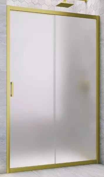 

Душевая дверь «Vegas Glass» ZP Novo h2000 175/200 сатин/золото матовое универсальная