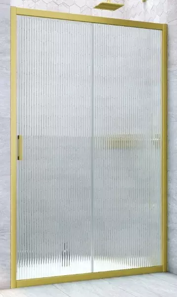 

Душевая дверь «Vegas Glass» ZP Novo h2000 175/200 Moru/золото матовое универсальная
