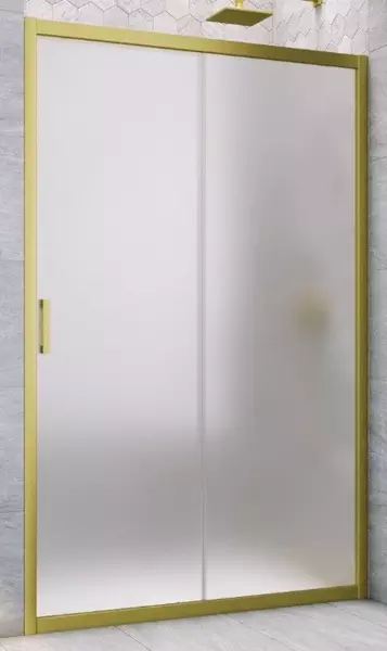 

Душевая дверь «Vegas Glass» ZP Novo h2000 180/200 сатин/золото матовое универсальная