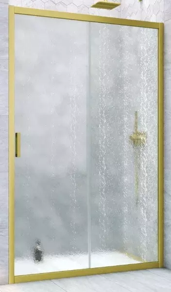 

Душевая дверь «Vegas Glass» ZP Novo h2000 125/200 шиншилла/золото матовое универсальная
