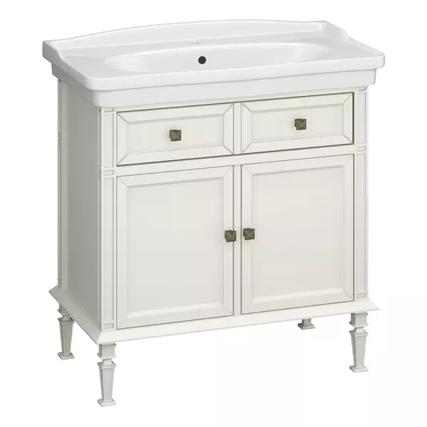 Тумба с раковиной из массива «Opadiris» Кантара 85 (Модерн 85) cлоновая кость