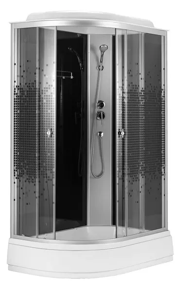 

Душевая кабина «Loranto» CS-1200-25ТМ/М R 120/80 средний поддон прозрачный/хром правая