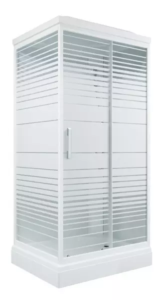 

Душевая кабина «Triton» Квадро 100/80 средний поддон полосы/белый универсальная