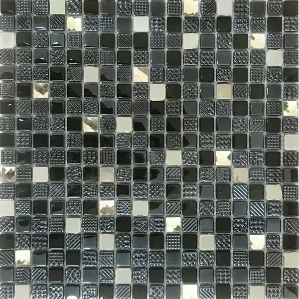 

Мозаика «Q-Stones» QG-010-15/8 Glossy 30x30 78798962 чёрный