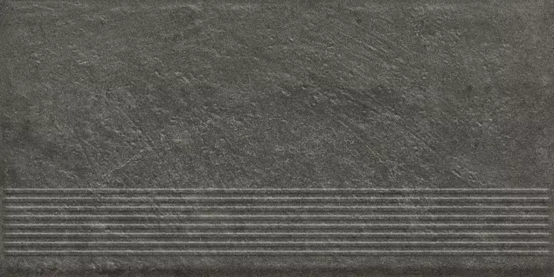 

Ступень «Ceramika Paradyz» Carrizo Matt. 60х30 struktura 80943 basalt
