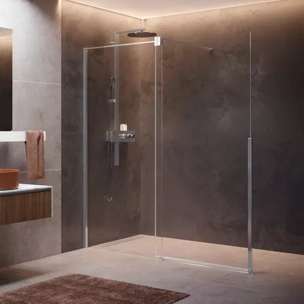 Душевая дверь Novellini H Style HSTYLE120S-1B 120200 crystal clearsilver левая 186900₽