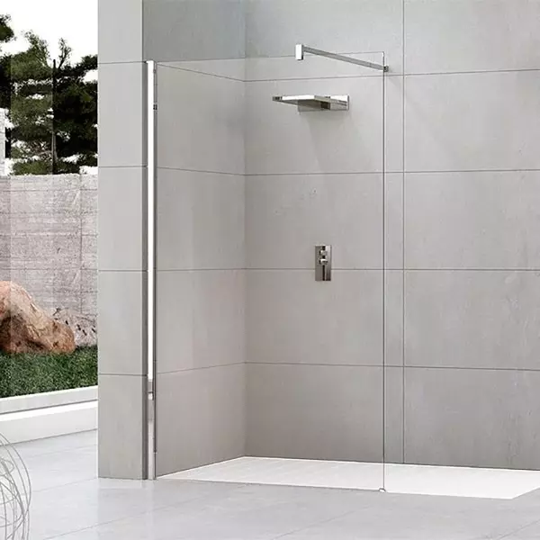 Душевая перегородка «Novellini» Kuadra H KUADH100-1B 100/200 crystal clear/silver универсальная