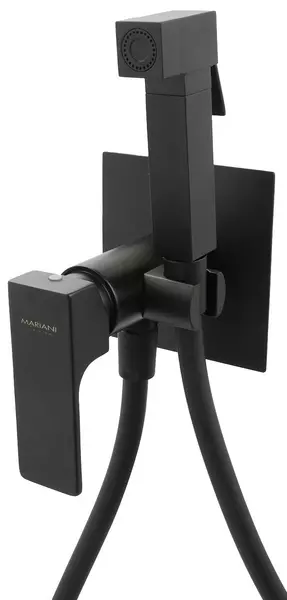 

Смеситель с гигиеническим душем «Mariani» Rebel B14185RE чёрный матовый