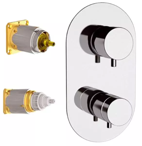 

Внешняя часть смесителя «Daniel» Suvi Thermo ST20612D3KBCR хром