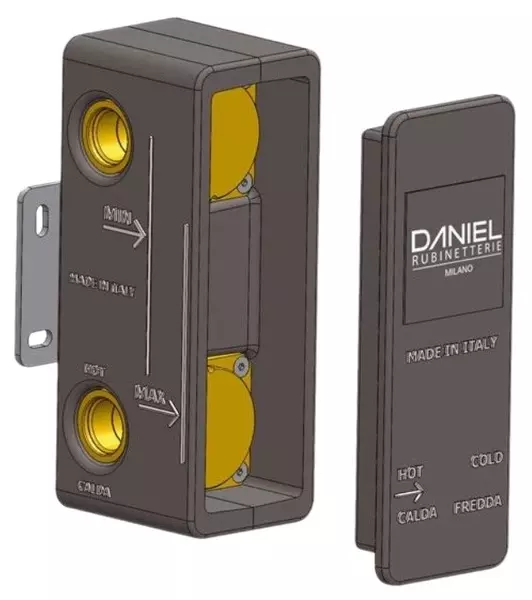 

Внутренняя часть смесителя «Daniel» DANBOXD2 серая